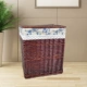 Коричневая корзина+розовая подкладка