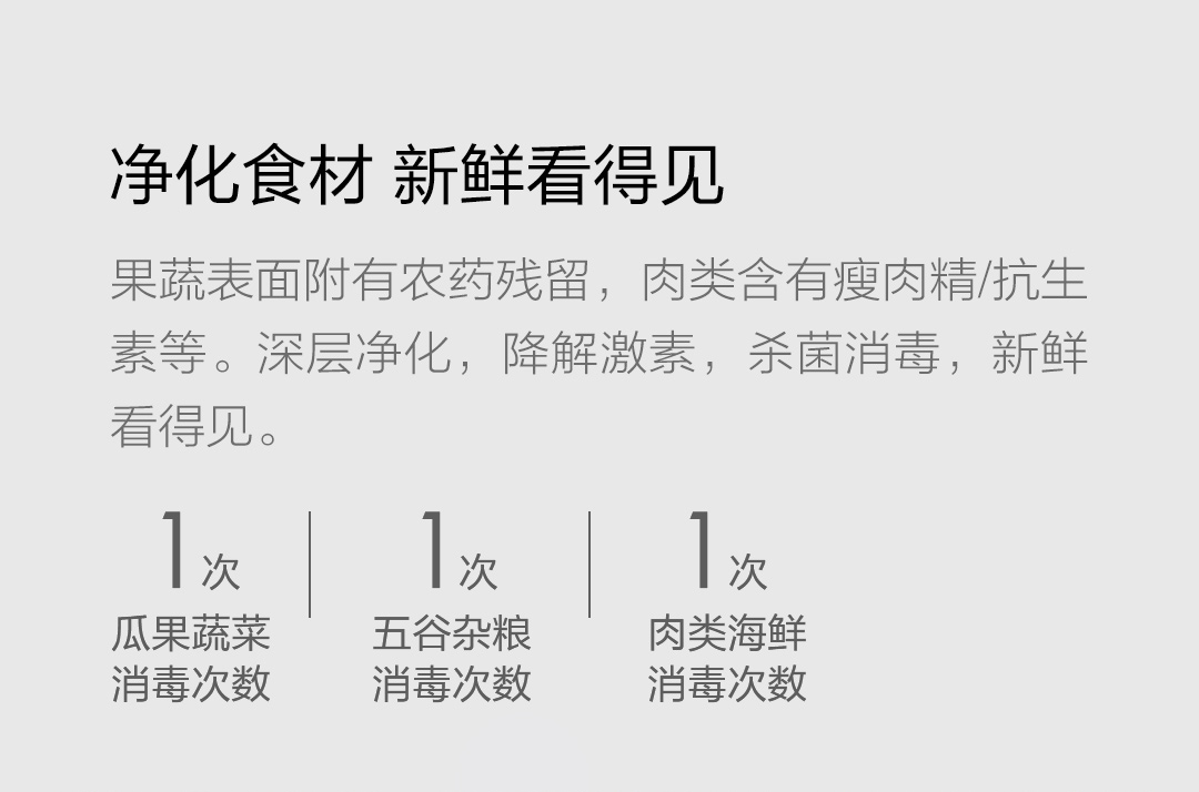 小達 蔬果清洗機 家用便攜食材淨化器 白色款