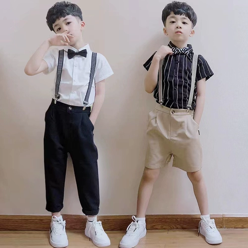 Детский костюм мальчика цветочника, летний наряд для музыкальных выступлений, платье, в британском стиле, подарок на день рождения