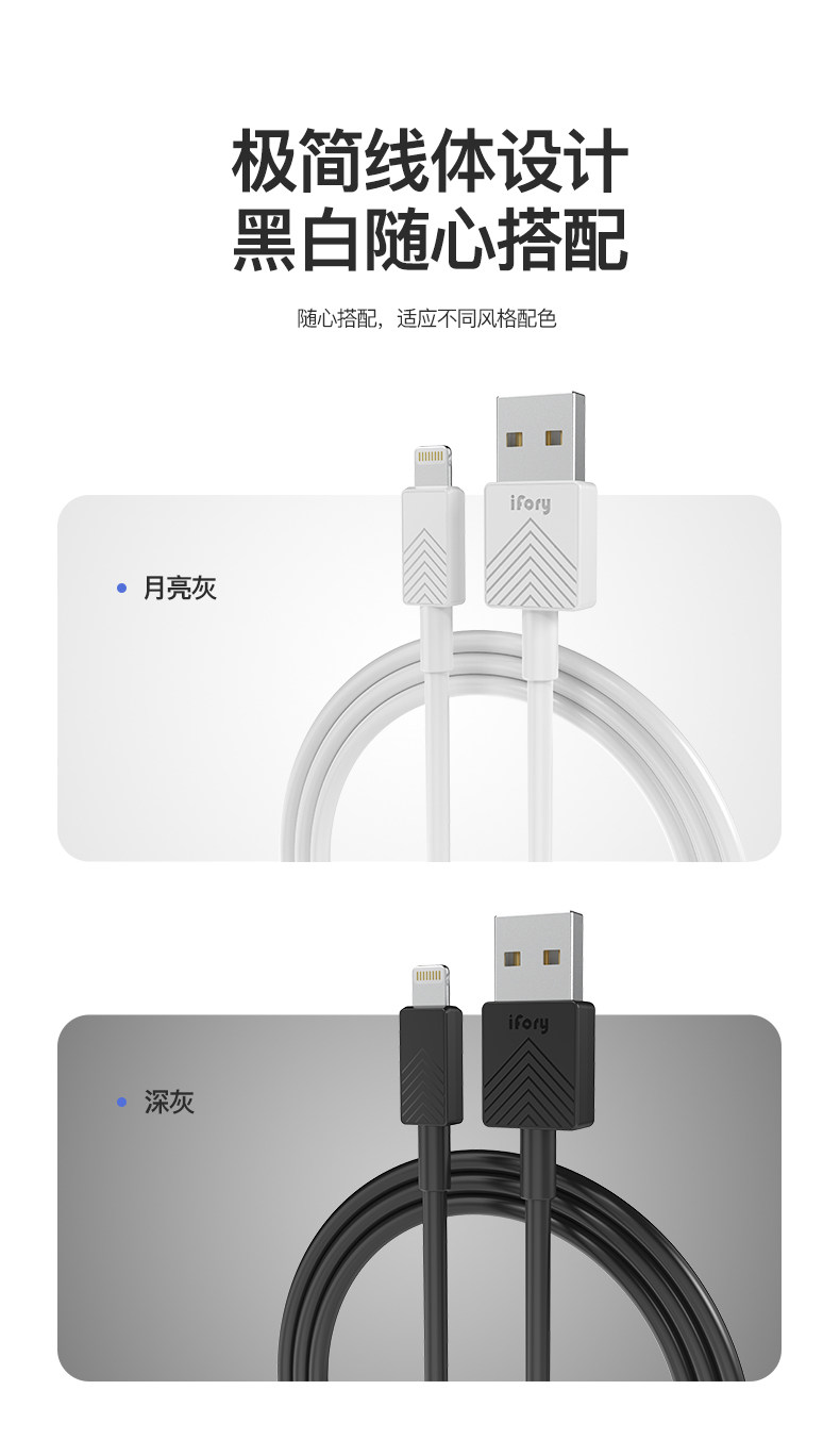 MFi认证 iFory 苹果PD快充数据线 0.3m 图7