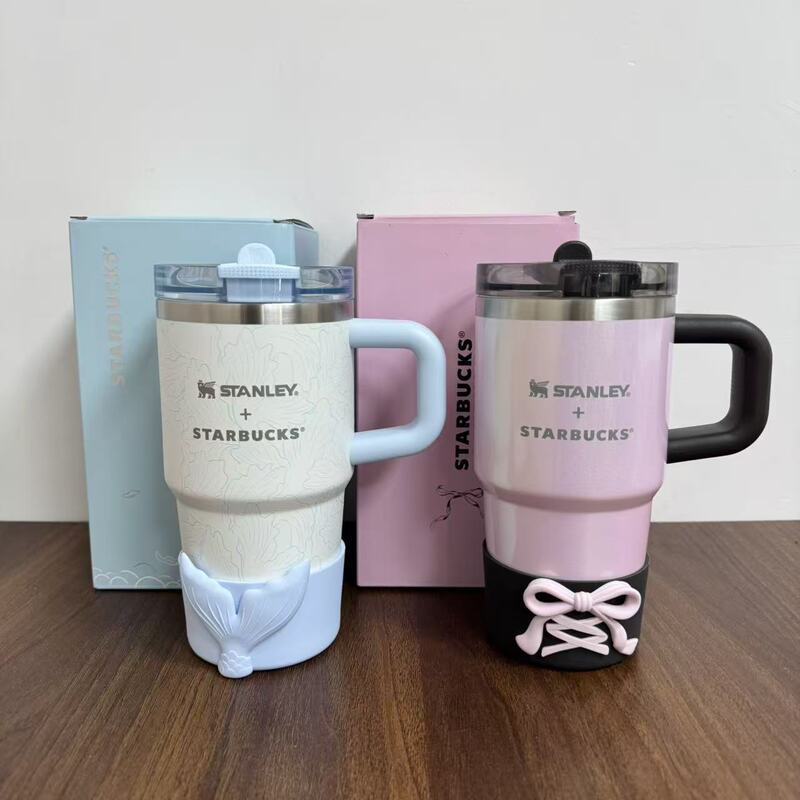 Starbucks Cup 2026 Anniversary Celebration Undersea Punk Simple Collaboration Model Stanley Stainless Steel Straw Cup