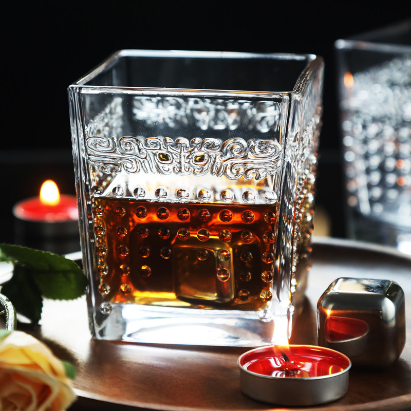 Henan Museum Town Courtyard Treasure Duling Fangding Glass Square Cup Cultural and Creative Gift Creativity