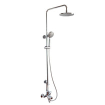 Qi Yue K-5428-C4-AF golden shower faucet shower set All copper lifting double hot and cold rain shower column