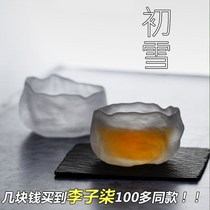 Pi-yu Cup Net red plume-tai-same Japanese first-style glass glass tea toilet household tea cup cup