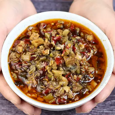 Homemade food Hunan Xiangxi grandmother dish spicy appetizer Pickles bottle canned instant 240g