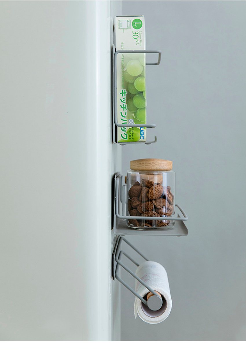 Cloud life refrigerator magnetic suction side wall hanging shelf kitchen storage refrigerator paste Nordic Japanese hook set