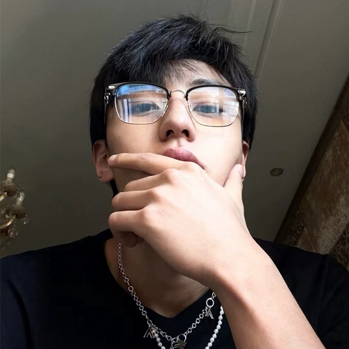 Политехническая мужская половина коробки анти -мыл -обработки очки миопия красивые каркасы винтажные очки для бровей бровей