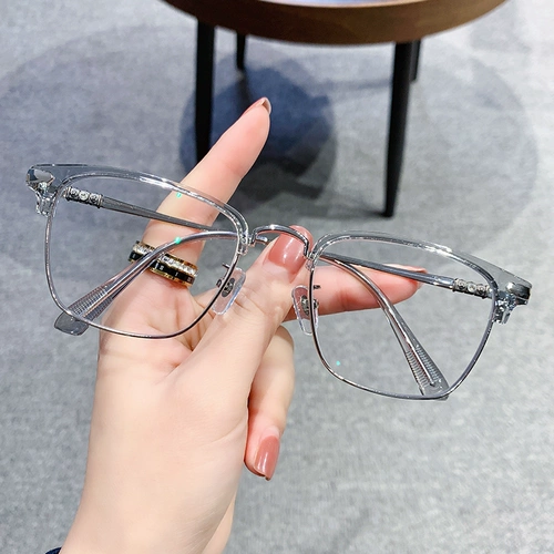 Политехническая мужская половина коробки анти -мыл -обработки очки миопия красивые каркасы винтажные очки для бровей бровей