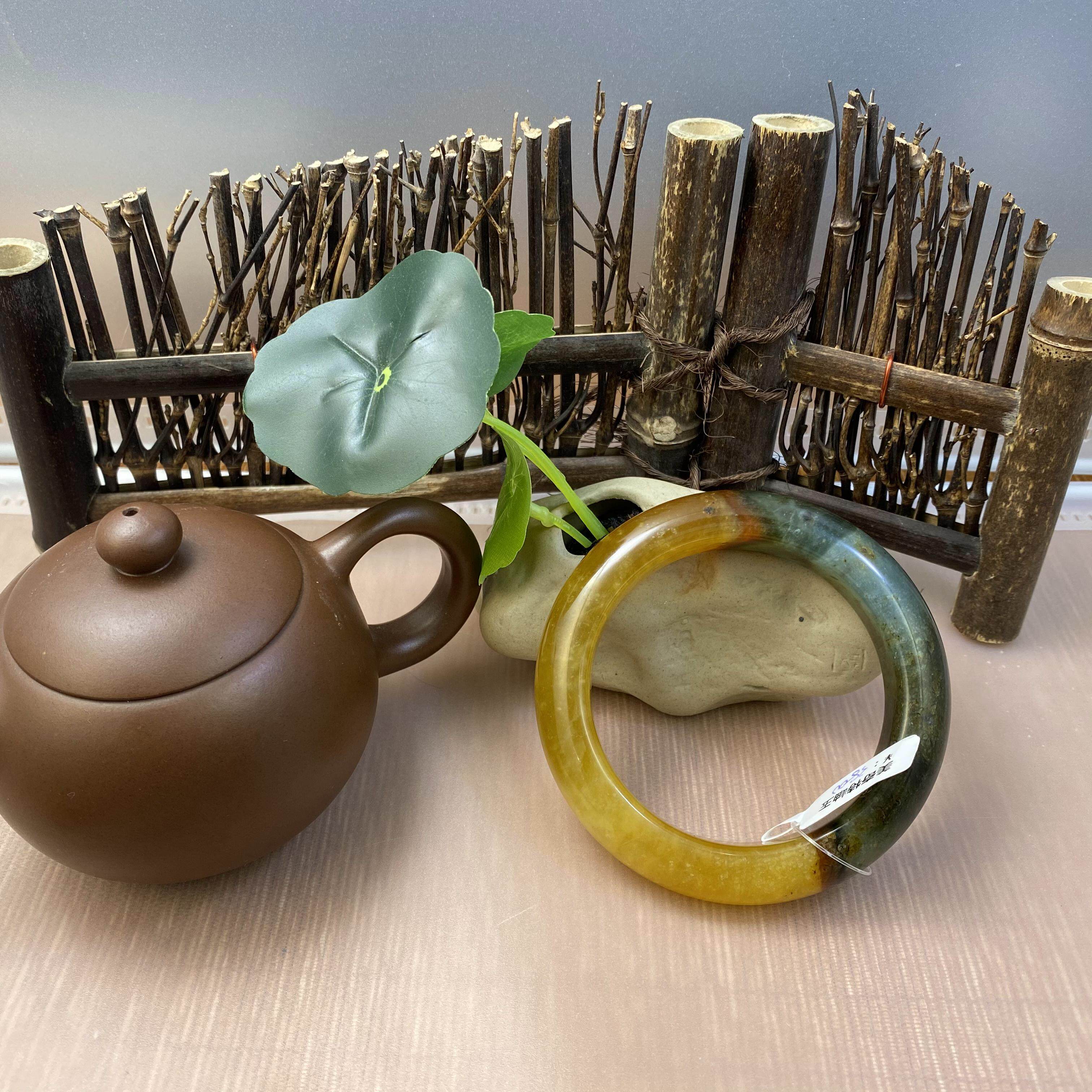 Beautiful natural Xiuyu bracelet tremolite Jia Cui Tianqing frozen flower jade old jade 180 bracelet boutique l Liaoyang red