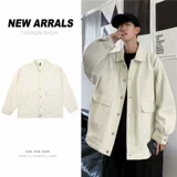 Японская джинсовая универсальная ретро куртка для отдыха, осенняя, свободный крой, в корейском стиле