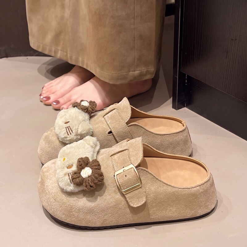 Cute Cartoon Birkenstock Shoes for Women 2026 New Spring and Autumn Closed-Toe Half Slippers for Outdoor Wear Thick-Soled Non-Slip Mule Shoes for Women Cute Cartoon Birkenstock Shoes for Women 2026 New Spring and Autumn Closed-Toe Half Slippers for Outdoor Wear Thick-Soled Non-Slip Mule Shoes for Women