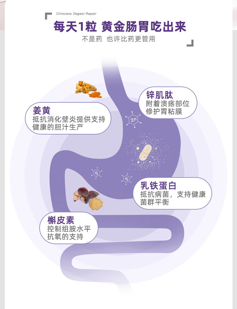 科立纯Clinicians养胃胶囊50粒