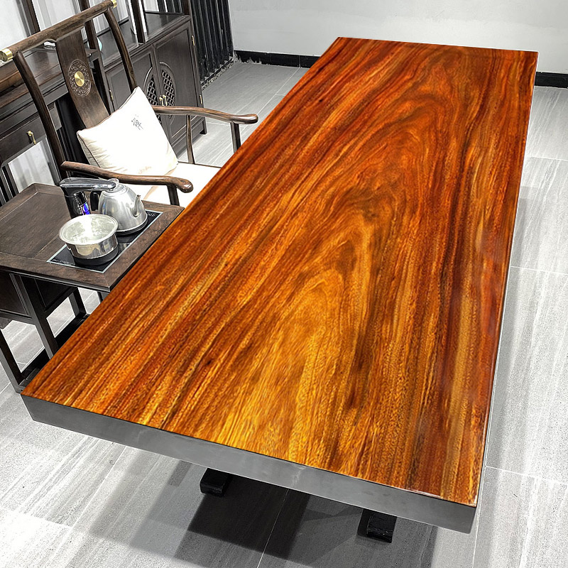 Okan Black Gold Sandalwood Large Board Tea Table Log Tea Table And Chairs Owner Desk Tea Table Tea Board Book Table Combination