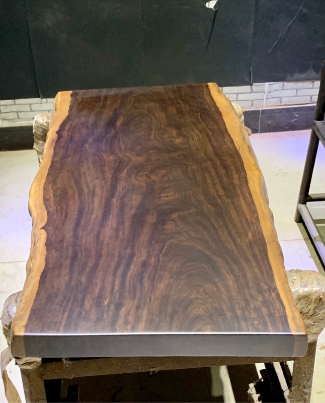 Black Honolu solid wood plate Natural edge 125*55-75*6