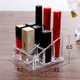 Transparent deepened desktop lipstick storage box for lipstick, lip glaze, multi-grid nail polish box, cosmetics display stand
