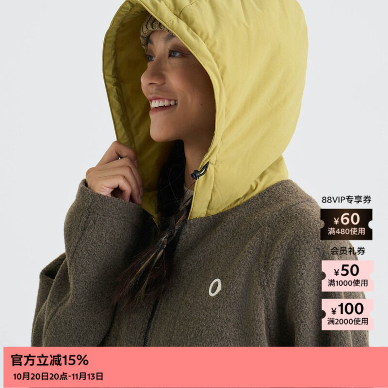 Ankorau Women's Casual Sports Woolen Hooded Long Coat for Winter Ankorau Women's Casual Sports Woolen Hooded Long Coat for Winter