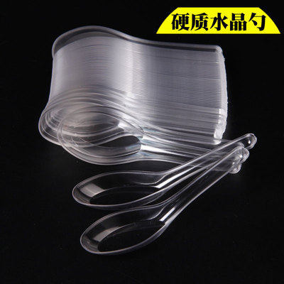 Disposable spoon takeout spoon thickens crystal spoon 2000 packed separate packaging