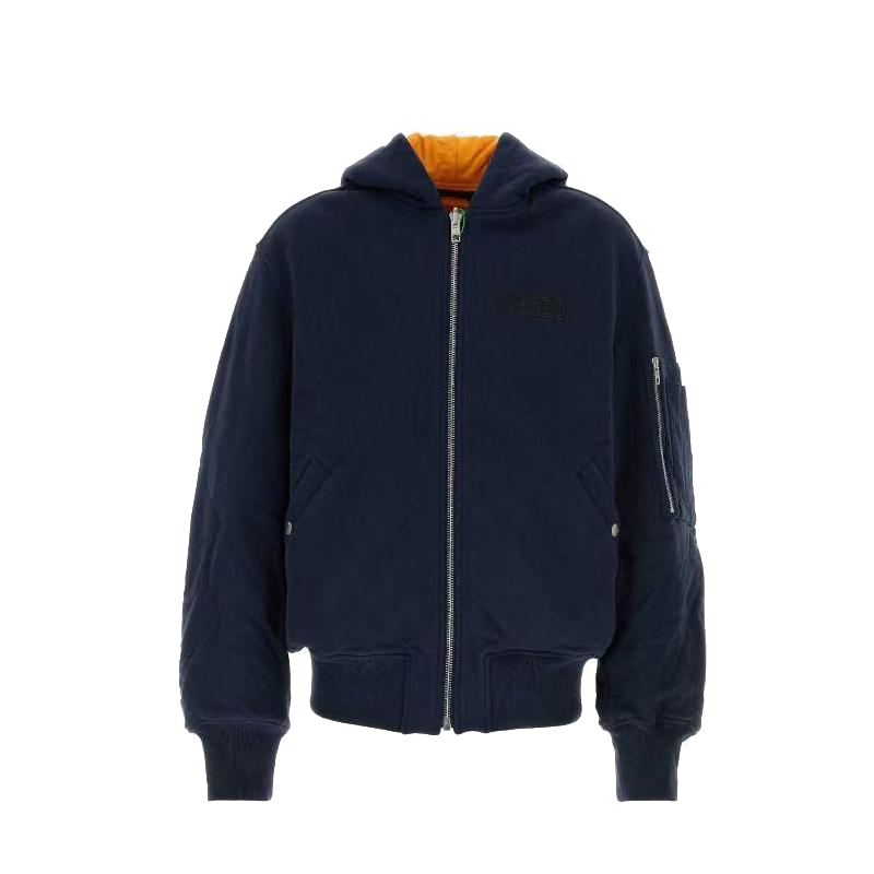 Kenzo/Kentaro Goto Men's Jacket with Hood Fe65Bl1994Me