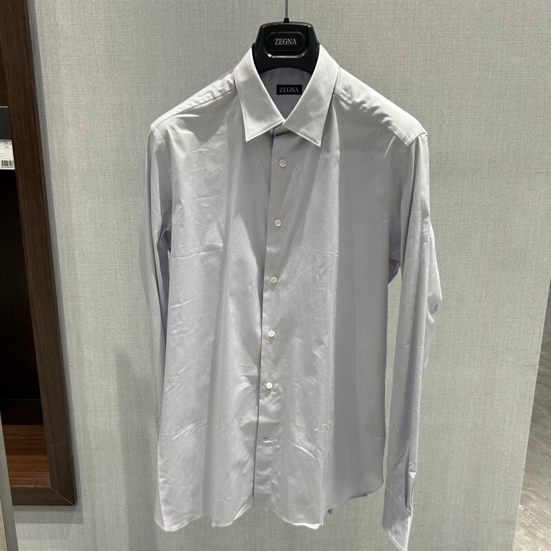Ermenegildo Zegna Men's Long-Sleeved Shirt 9Ys0Ca-401345