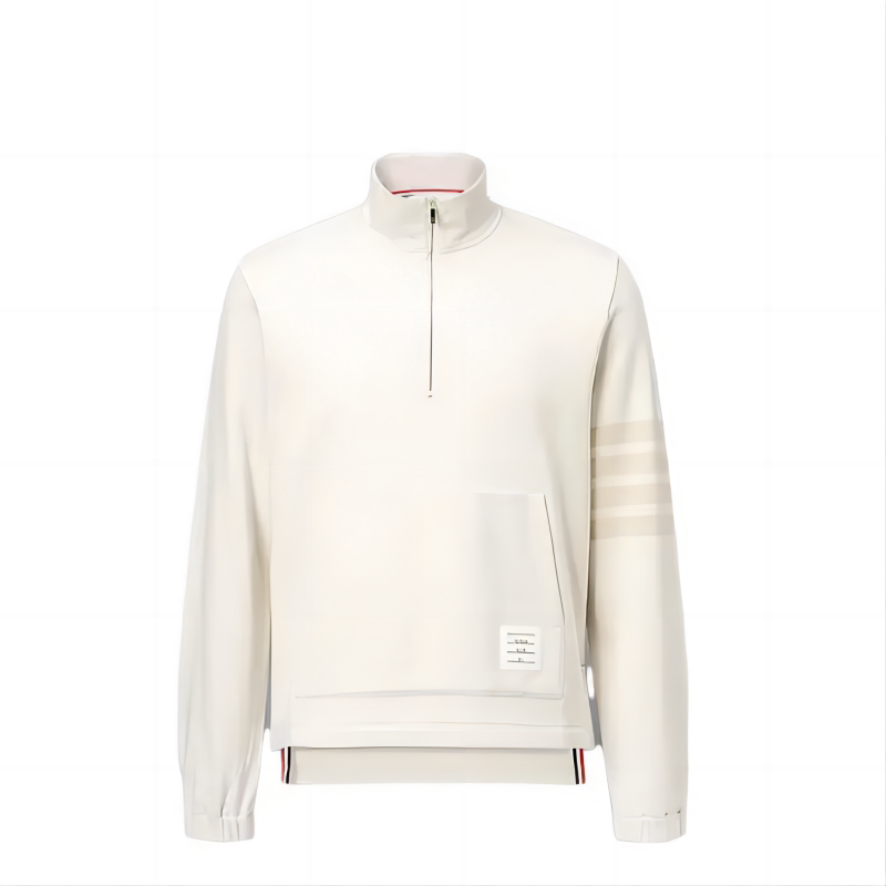 Thom Browne/Tom Brown Men's Sweatshirt Red Loose Fit Stand Collar Mjt381A-06910