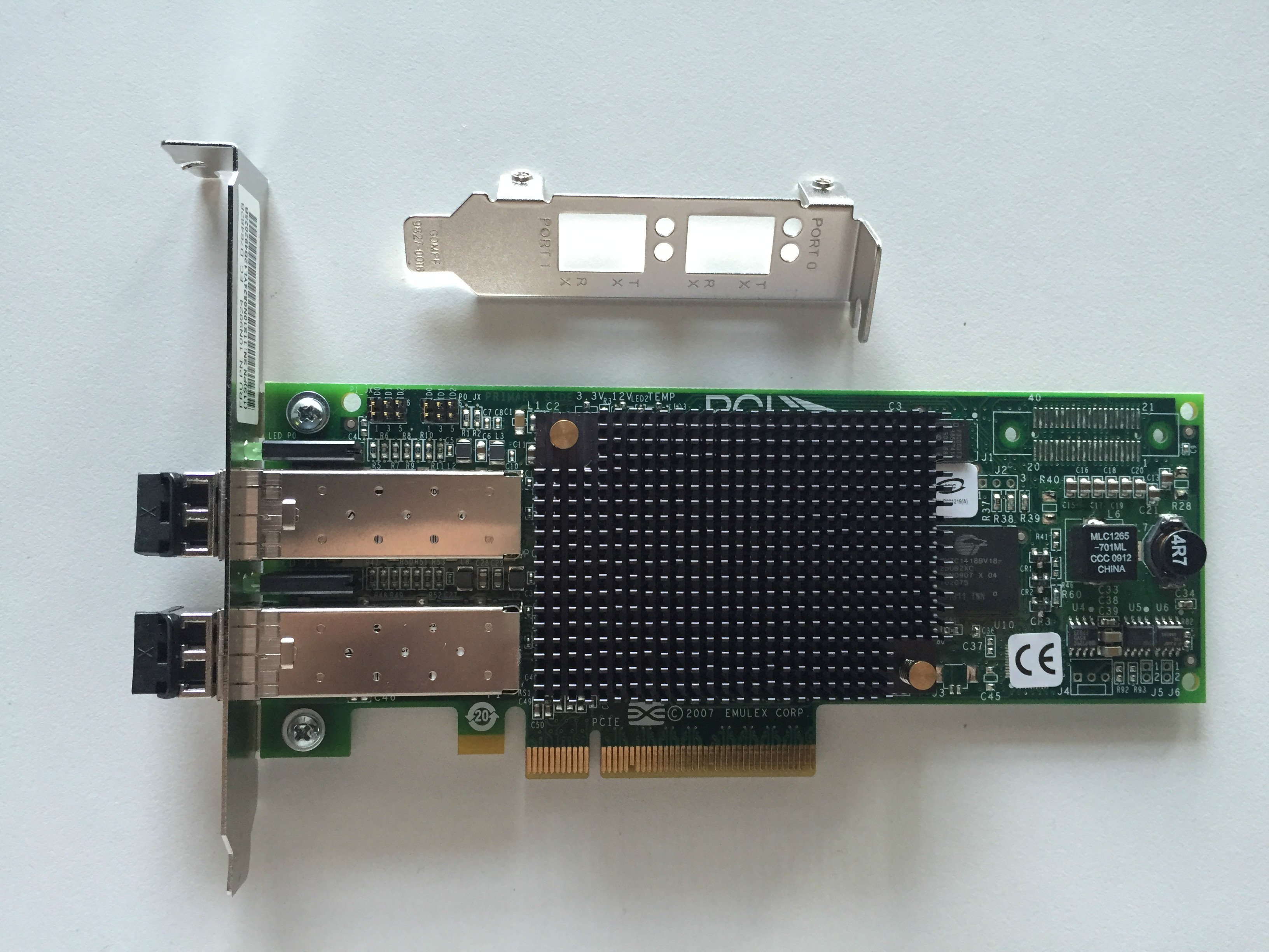 IBM 5735 577D 00E0806 00E0806 10N9824 LPE12002 8Gb LPE12002 PCI-e Dual Fibre Channel Cards-Taoba