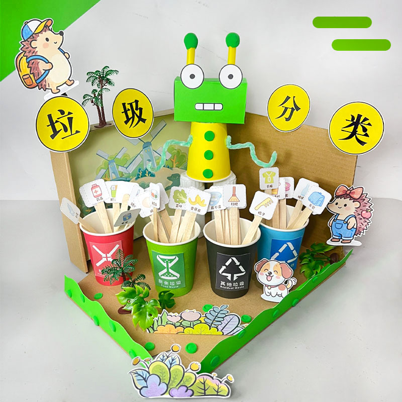 Garbage Sorting DIY Material Kit Turns Waste into Treasure, Protects the Environment, and Uses Waste Creatively LAOSHU Interactive Ideas