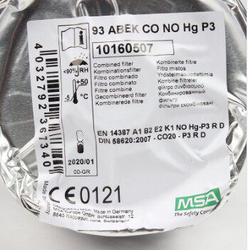 Methian 10160507-CN filter tank 93ABEK-CO-NO-Hg St integrated gas carbon monoxide