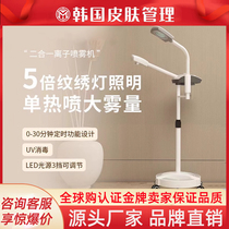 New pattern embroidery lamp hot and cold dual spray facial hydration to open pores facial steamer spray machine dedicated to home beauty salons