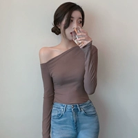 Сексуальная линия 上 нарезанная топ -женщина осень осени и советы