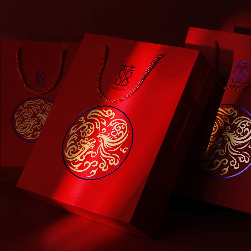 Wedding Happy Sugar Box Wedding back to gift bag Festive Gift Bag Candy Gift Bag Candy Gift Box Packaging Companion Gift Bag