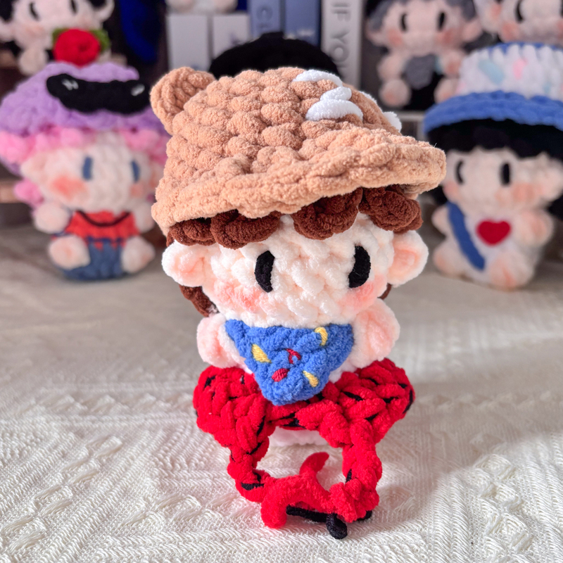 Cute Ziyu Idol Dance Makeup and Styling Style Ice Candy Gummy Doll DIY Handmade Knitting Material Kit Celebrity