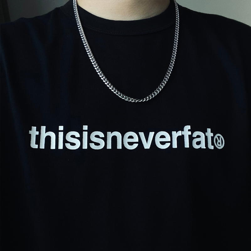 Dream-Making Department Makes Fun of Korean Trendy Brands. This Is Definitely Not Fat. Thisisneverfat Comfortable Short-Sleeved T-Shirt
