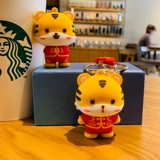 Брелок, изысканный аксессуар на рюкзак, фигурка, ключи от машины с застежкой, тигр, 2021 года, новая коллекция, популярно в интернете