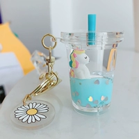 【Голубо-юникорр】 бутылка с чаем молока