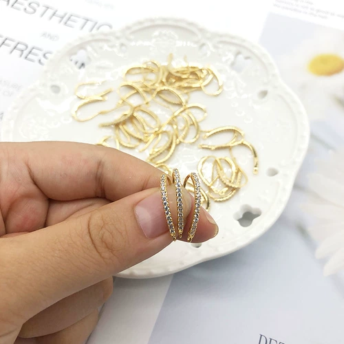 Медный цирконий, серьги, аксессуар, аксессуары ручной работы, 14 карат