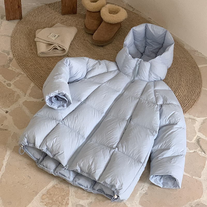 Puff-Like Ultra-Soft 90 White Duck down Hooded down Jacket for Women, Mid-Length, 2025 Winter New Style, High down Fill Coat