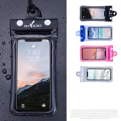 Swimming Outdoor 2022 New 6.5 inch Mobile Phone Waterproof Bag Airbag Touch Screen Arm Hanging Rafting Diving Cover Waterproof Bag