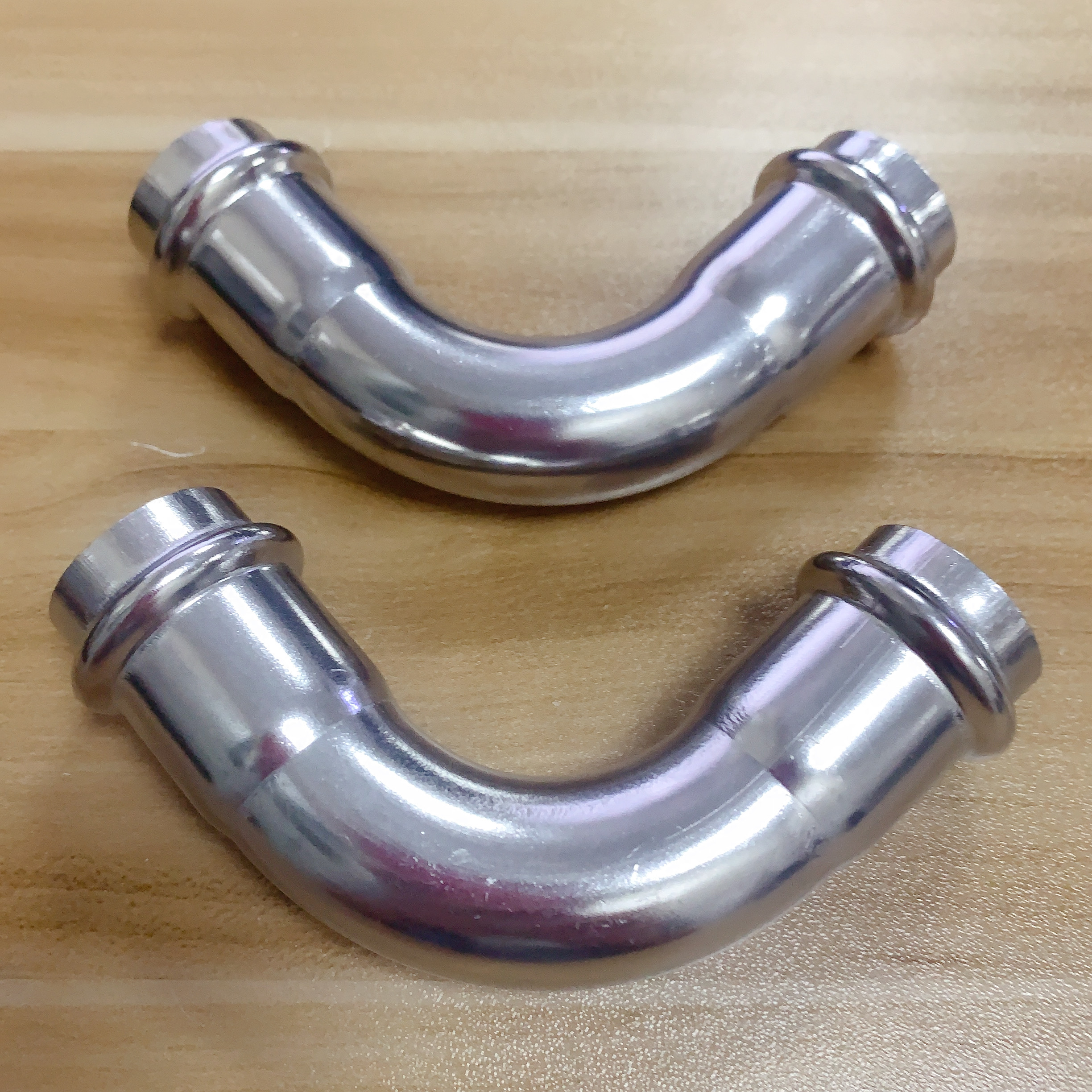 304 stainless steel card pressure elbow 90-degree pipe fitting with diameter-clamping elbow thin-wall tap water pipe card pressure joint