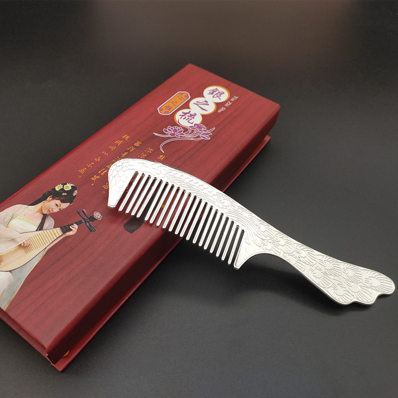 Silver Comb Silver Ion Comb Hair Care Hair Makeup Comb Health Comb Mother's Day Bank Gold Shop Activities Handy Gifts
