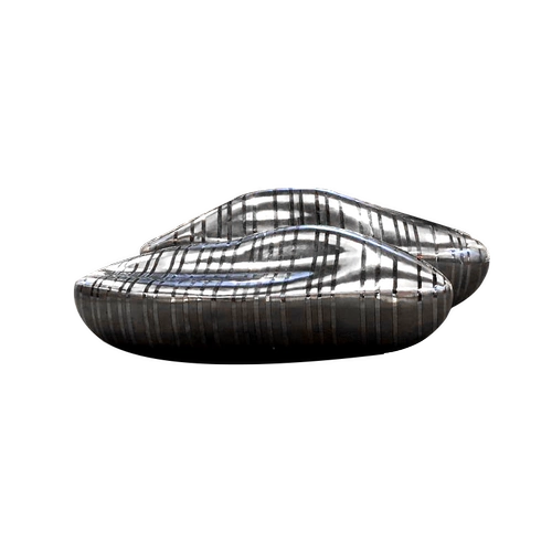 居语 Креативный цветочный горшок из нержавеющей стали, кресло для отдыха