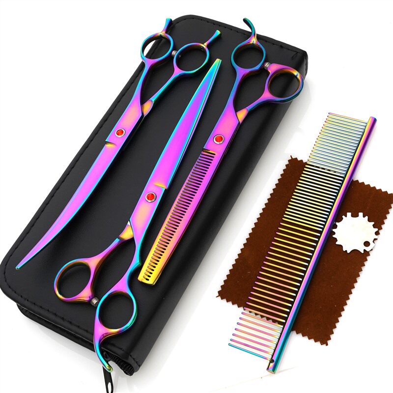 Pet Scissors Beauty Specialty Hair Cut Suit Professional Pooch Bent Sheen Teddy Shave Tool God Instrumental Supplies-Taobao