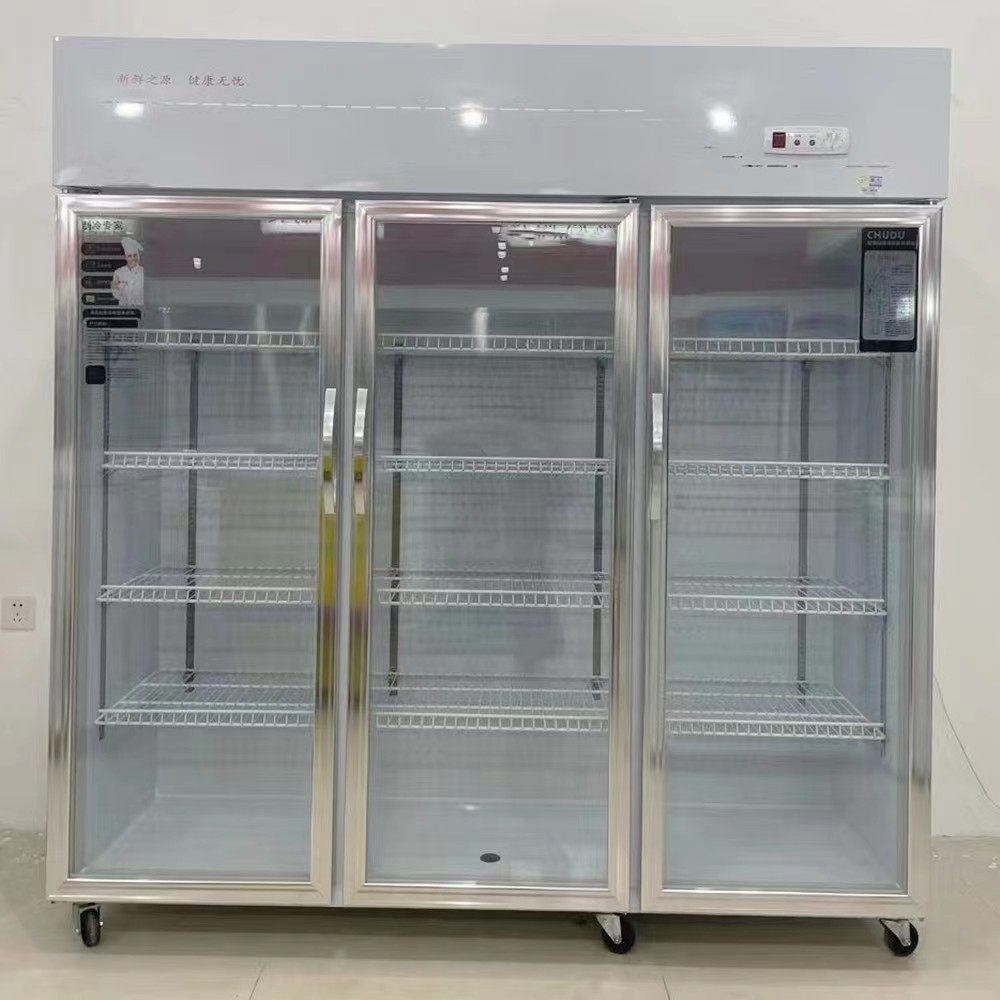Display Cabinet Point Vegetable Cupboards Three Doors Refrigerated Display Cabinet Commercial Hemp Spicy Hot hotel Strings Freshness cabinet Two doors