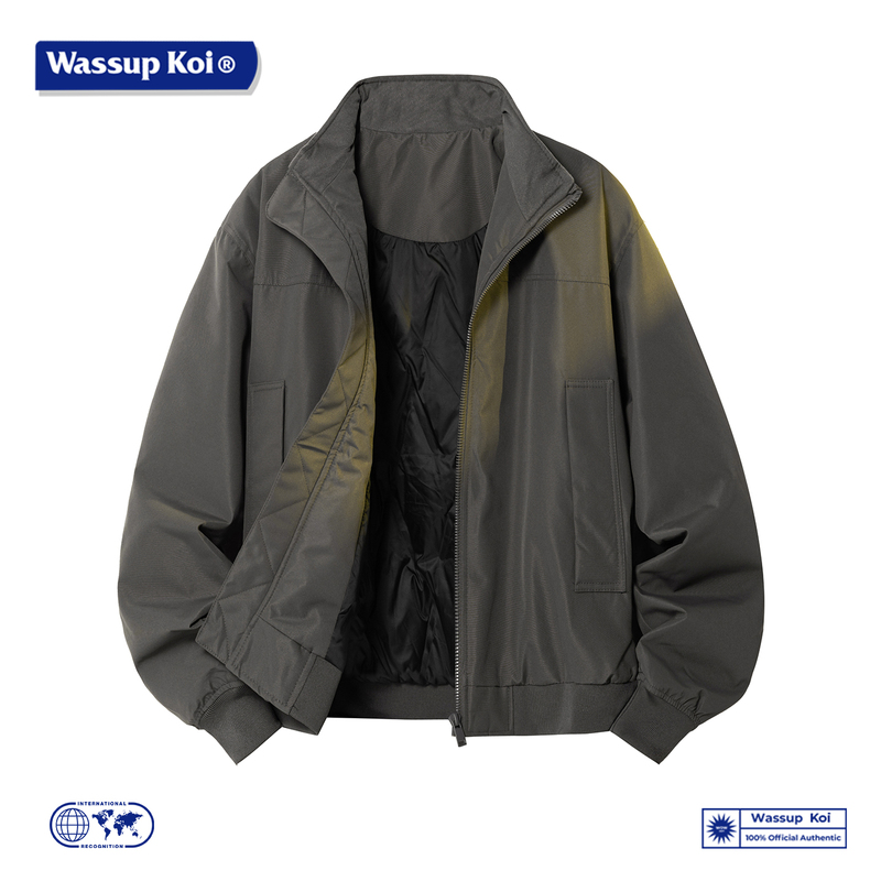 Wassup Koi American-Style Stand-Collar down Jacket for Men, Trendy Brand Pilot Jacket, Thickened Warm Short Coat for Men Wassup Koi American-Style Stand-Collar down Jacket for Men, Trendy Brand Pilot Jacket, Thickened Warm Short Coat for Men