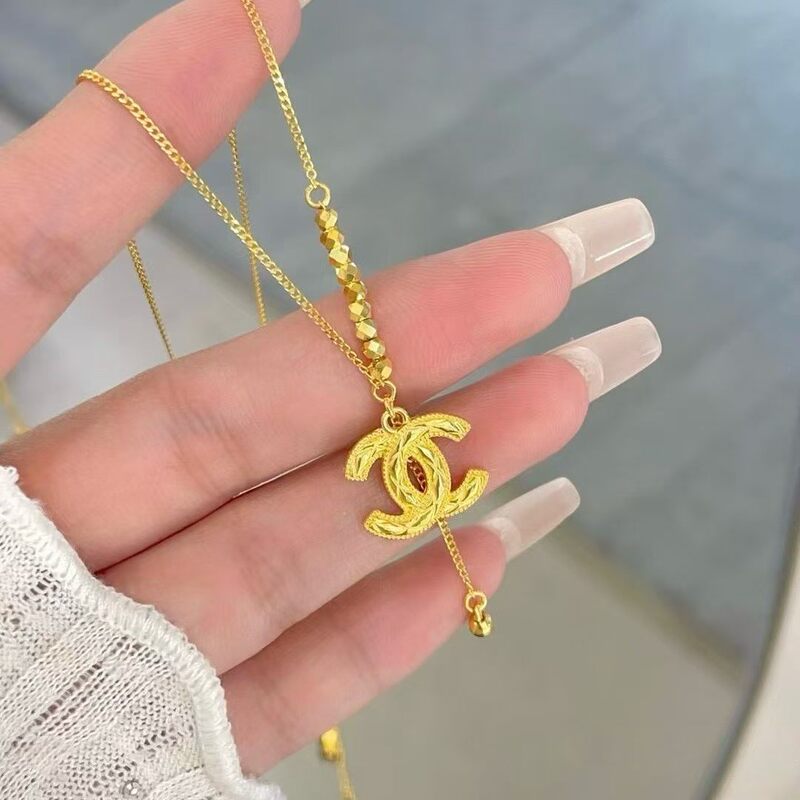 Gold Store Same Style Disco Bead Necklace, Internet Celebrity Style, Light Luxury, Elegant Clavicle Chain for Women, Copper Gold-Plated, Gift for Best Friend Jewelry Gold Store Same Style Disco Bead Necklace, Internet Celebrity Style, Light Luxury, Elegant Clavicle Chain for Women, Copper Gold-Plated, Gift for Best Friend Jewelry