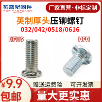 Carbon steel stainless steel thick head riveting screws HFH HFHS-032 0420 0518 0616-~32 can be customized