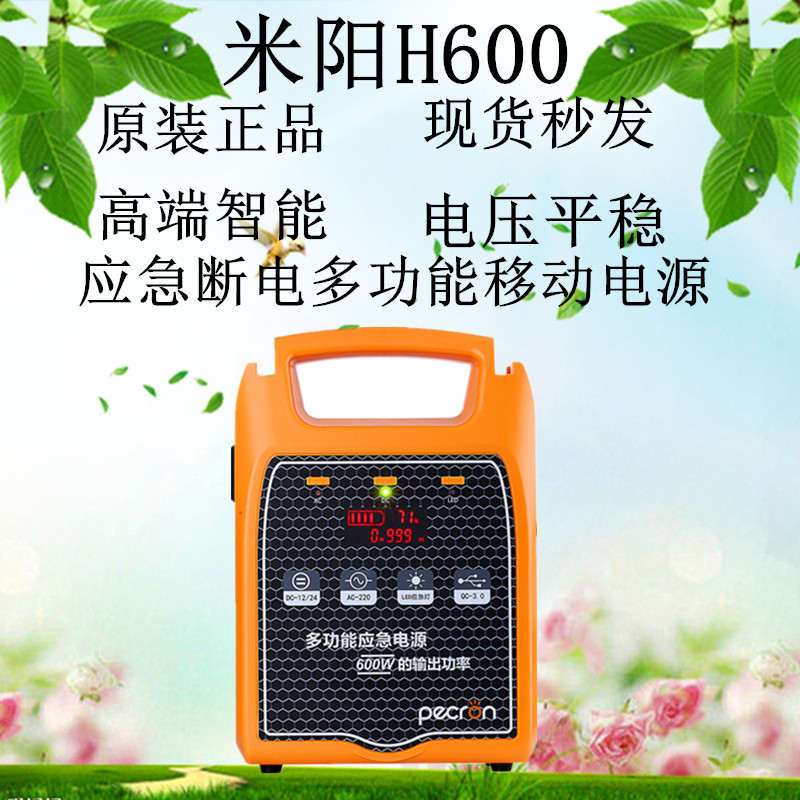 PECRON Miyang H600 AC and DC power supply portable outdoor 220V mobile power supply 600W computer equipment