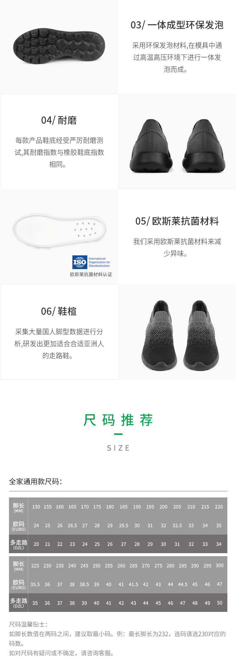 多走路 3D无缝编织一脚蹬 高性价比男女健步鞋 图5