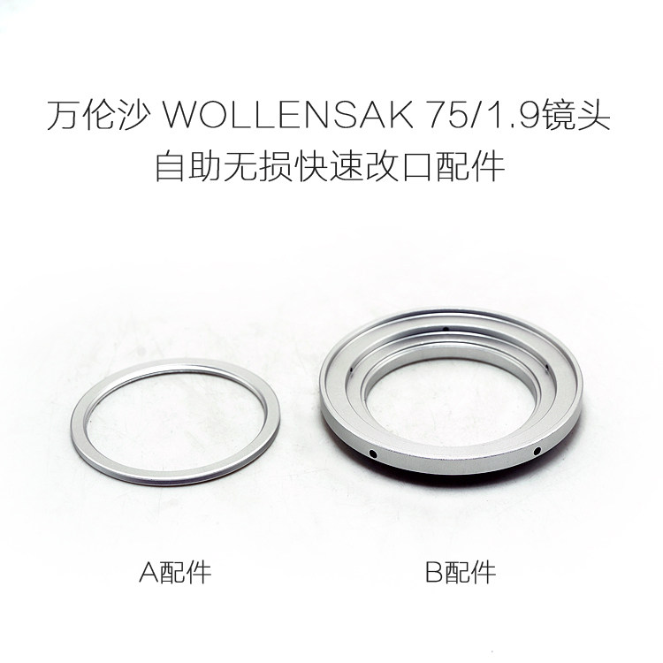 Wan Lunsha WOLLENSAK 75 1 9 lens self-service distortion-free quick change accessories macro version