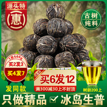 Icelandic Dragon Ball Puer Tea Ancient Tree Raw Puer Tea Small Grains Packed Spherical Tuocha Special Scratch Grade Oil Yunnan Laozhaichun