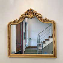 European retro cosmetic mirror dressing table mirror home decorative mirror bathroom mirror advanced wall-mounted fireplace mirror